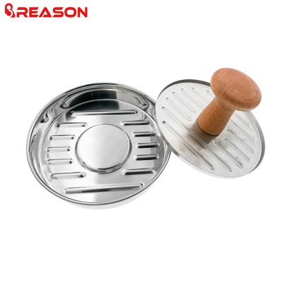 2020 Hot Sale Non-Stick Burger Press Aluminum Hamburger Patty Maker for BBQ Grill